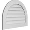 Ekena Millwork Round Top Surface Mount PVC Gable Vent: Non-Functional, w/ 3-1/2"W x 1"P Standard Frame, 32"W x 24"H GVPRT32X2401SN - alternate 5